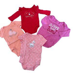 Baby Girls Long & Short Sleeve Bodysuit Set Rococo Child of Mine Carters NB-3M